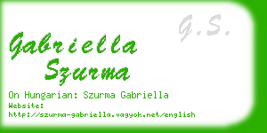 gabriella szurma business card